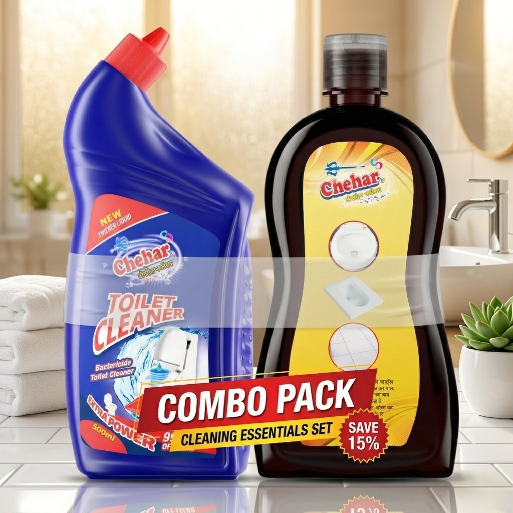CHEHAR TOILET - BATHROOM CLENING COMBO KIT - TOILET CLEANER - 500ML, TILES N BATHROOM CLEANER - 500ML